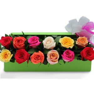 Caja Rosas Rosadas y otras X 12