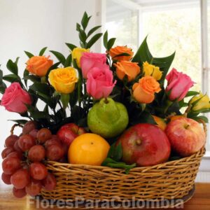 Ramo Frutero Rosas Rosadas y otras X 12