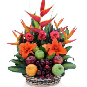 Canasta Frutero Heliconias Golden y otras X 10