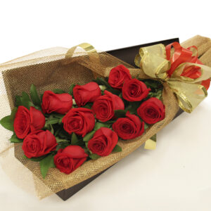 Caja Rosas Rojas X 12