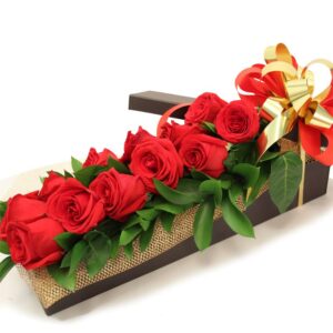 Caja Rosas Rojas X 12