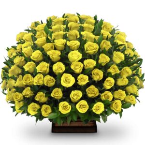 Ramo Redondo(1cara) Rosas Amarillas X 86