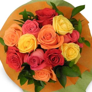Bouquet Rosas Rosadas y otras X 12