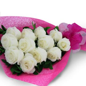 Ramillete Rosas Blancas X 12