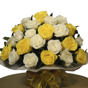 Ramo Redondo(1cara) Rosas Blancas y otras X 24