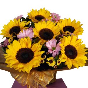 Ramo Redondo(1cara) Girasoles y otras X 8
