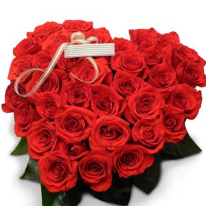 Ramo Corazón Rosas Rojas X 48