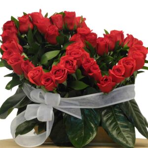 Ramo Corazón Rosas Rojas X 48